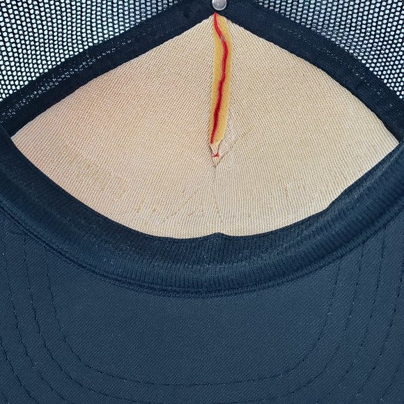 Caterpillar CAT Diesel Power Vintage Snapback Trucker Hat Ball Cap Red Mesh Foam - Picture 7 of 8